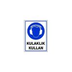 Pvc Levha "kulaklık Kullan" 25x35 Cm