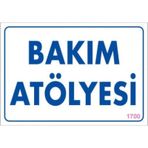 Pvc Levha quot;Bakım Atölyesiquot; 17,5*25 cm