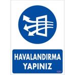 Pvc Levha quot;Havalandırma Yapınızquot; 25*35 cm
