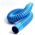 PVC Mavi Havalandırma Borusu, Kauçuk, Plastik Körükler, Endüstriyel Hortum, Egzoz Teleskopik boru, 220mm* 1m