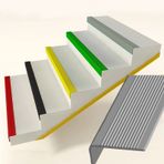 PVC Merdiven Kenarı Kaymaz Koruyucu Bant Emniyet Basamakları L Şekilli Burun Burunlu Trim Kauçuk Köşe Koruma Şeridi İç Mekan Dış Mekan Merdivenler için Güvenlik Adım Trim Merdivenler Rampalar 3x7cm