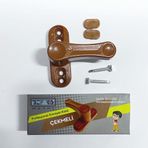 Pvc Pencere Metal Çekmeli Çocuk Emniyet Mandalı Güvenlik Kilidi (1, Açık Kahve)
