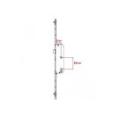 Pvc Pimapen 35-85Mm Kilitli İspanyolet Balkon Kapı Kilidi - 180Cm