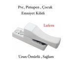 Pvc Pimapen Pencere Cam Balkon Kapısı Çekmeli Plastik Güvenli Çocuk Bebek Emniyet Kilidi