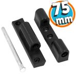 Pvc Plastik Pimapen Pencere Menteşesi 75 Mm Siyah Menteşe