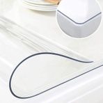 Pvc Şeffaf Kalın Masa Örtüsü Masa Koruma Kaydırmaz Kokusuz 1,5Mm