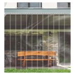 PVC şerit perde, dayanıklı, şeffaf PVC şerit perde, teras, garaj, buzdolabı ve dondurucu hücreleri için, 165 x 300 cm dikey jaluzi, kolay montaj, uzun ömürlü kapı