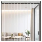 PVC Şerit Perde, Dayanıklı Yırtılmaya Dayanıklı Şeffaf PVC Kapı Perdeleri - Balkonlar, Depolar, Ahırlar ve Mağazalar için 135 x 200 cm Şerit Perdeler - Endüstriyel Kullanım ve Enerji Verimliliği için