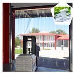 PVC Şerit Perde, Endüstriyel PVC Kapı Şeritleri Perde - Dondurucular, Mağazalar, Fabrikalar, Garajlar için Plastik Şeffaf Perdeler - 165 x 250 cm - Dayanıklı, Su Geçirmez, Kolay