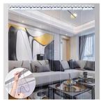 PVC Şerit Perde Kapı Kiti - Temiz Odalar, Yatak Odaları ve Mutfaklar için Şeffaf Plastik Şeritler - Kolay Kurulum ve Yalıtım için 1,6 mm Kalınlık, 1,5 x 2,2 m Vinil Perde