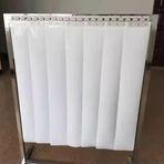 PVC Şerit Perde, Kaynak Koruma Perdesi - Elektrikli Kaynak Siteleri için PVC Şerit Kapı Perdesi, Ark Önleyici Göz Kalkanı, Pürüzsüz Roll-Up Tasarımı, Beyaz, 1.2x2.1m, Dayanıklı Güvenlik Bariyeri