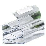 PVC Şerit Perde, PVC Kapılar için Şerit Perde - Süpermarketler ve Soğutucular için Yalıtımlı Rüzgar Geçirmez, Isıya Dayanıklı - Çeşitli Boyutlarda Mevcuttur (1,35 x 2,3 m, Kalınlık