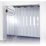 PVC Şerit Perde, PVC Şerit Perde Kiti - 7 Parça, 1,05 m x 2 m, Depo ve Garaj Kapısı Koruması, Oda Bölmesi, Geçit Güvenliği, Geliştirilmiş Comfo için Toz ve Gürültüyü Azaltır