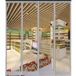 PVC Şerit Perde - Şeffaf Plastik Kapı Kapağı Ev ve Fabrika için Su Geçirmez Yalıtımlı Perde Depolar ve Mağazalar için 0.45x2m Vinil Şeritler