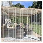 PVC Şerit Perde, Şeffaf PVC Şerit Kapı Perdesi - Endüstriyel, Depo, Ahır ve Ahır için 180x230cm Hava Koşullarına Dayanıklı Dikey Panjurlar - Soğutucular ve Verandalar için Kolay Kurulum