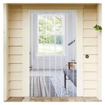 PVC Şerit Perde, Şeffaf PVC Şerit Perde - Mağazalar, Depolar, Garajlar ve Teraslar için Yırtılmaya Dayanıklı Plastik Kapı Kapağı - Dayanıklı Endüstriyel Kepenkler 135x290cm, Hava Koşullarına Dayanıklı