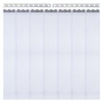 PVC şeritli perde, kapı perdesi seti, vinil şeritler PVC şeffaf – su geçirmez dikey jaluziler, verandalar, yemek odaları ve depolama alanları için – 135 x 200 cm (53,