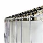 PVC şeritli perde, PVC şeritli kapı perdesi, su geçirmez, ticari sınıf, endüstriyel depo ve dondurucular için, şeffaf, 120 x 220 cm (47,24 x 90,55 inç) – dayanıklı, kolay