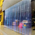 PVC şeritli perde, PVC şeritli perde, mavi, dayanıklı, dondurucu ve buzdolabı kapıları için – 1,05 x 2,5 m, kapılar için vinil cibinlik, ev için kolay kurulum