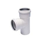 Pvc Te Çatal 50X50X50 Lavabo Gider Borusu Ayıştırıcısı TE