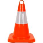 Pvc Trafik Konisi 32 cm Reflektifli Trafik Dubası - Turuncu