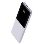 Pw-95 Pd 22.5W Hızlı Şarj LCD Kendiliğinden Type-C Lightning Kablolu 1usb-A Girişli Powerbank - Beyaz