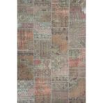 Pw13296 Gül Kurusu El Dokuma Patchwork Yün Halı