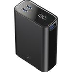 PW501 20.000 Mah Dijital Göstergeli 2 Adet 45W Type-C ve 22.5W USB Çıkışlı Şarj Pd Hızlı Şarj Powerbank - Siyah - 001-Renkli
