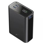Pw501 20.000 Mah Dijital Göstergeli 2 Adet 45w Type-c Ve 22.5w Usb Çıkışlı Şarj Pd Hızlı Şarj Powerbank - Siyah