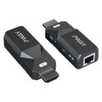 PWAY HDMI Genişletici 160ft Ses Video 1080P Üzerinde Cat5 Cat6 Ethernet Kablosu İletim Kayıpsız Sinyal HDMI Uzun Mesafe Uzatma Adaptörü