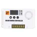 PWM Güneş Şarj Denetleyicisi, 12V 24V Çift USB Güneş Paneli Pil Akıllı Regülatör LCD Ekran, Off Izgara Sistemleri Için Otomatik Adaptasyon Güneş Paneli Regülatörü (60A)