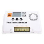 PWM Güneş Şarjı Denetleyicisi 12V 24V Otomatik Algılama, USB Çıkış Güneş Paneli Regülatörü, ızgara Pil güç Sistemleri Ve akıllı Cihazlar Için 3 aşamalı şarj (100A)