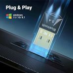 Px-Btu54, Bluetooth 5.4, Usb Bluetooth 5.4 Adaptör,V5.4 Bluetooth Dongle (Pc,Notebook Için, Windows 11/10/8.1/8/7)