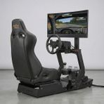 Pxn Profesyonel Yarış Simülatörü Kokpiti + Innocn 34" Ultrawide OLED 165Hz Curved Gaming Monitör Seti - Siyah