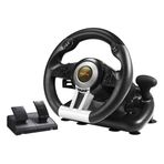 PXN V3 Pro direksiyon, 180 derece, evrensel, USB, pedallı direksiyon, PS3, PS4, Xbox One, Switch için, siyah
