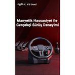 Pxn V9 Gen2 Yarış Direksiyonu 270-900 Derece Ayarlanabilir PC/PS3-4/Xbox S-X İçin Gerçekçi Deneyim