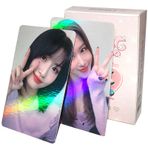PYAJUU KPOP TWICE fotoğraf kartları 50 adet TWICE lazer fotoğraf kartları TWICE albüm fotoğraf kartları hayranları için hediye Kpop hediye seti doğum günü hediyesi kız ve erkek çocuklar için İKİ KEZ