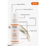 PYCOS COSMETICS Spf 50 Leke Karşıtı Yüz Güneş Kremi 50ml, Tüm Cilt Tipleri Için
