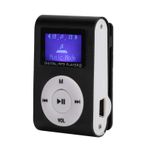 Pyhodi Spor MP3, Destek 32GB Hafıza Kartı, MP3 Çalar Seti, LCD Ekran, Spor Yürüyüş Koşu Yürüyüş Için Kulaklıklı Alüminyum Alaşım (BLACK)