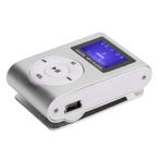 Pyhodi Spor MP3, Destek 32GB Hafıza Kartı, MP3 Çalar Seti, LCD Ekran, Spor Yürüyüş Koşu Yürüyüş Için Kulaklıklı Alüminyum Alaşım (SILVER)