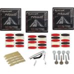 Pyramid 018 Kısa Sap Bağlama Teli Set Halinde Tel , Kapo , Tezene , Burgu , Eşik - 1 m - Beyaz