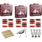 Pyramid 020 Uzun Sap Bağlama Teli Set Halinde Tel , Kapo , Tezene , Burgu , Eşik - 1 m - Ahşap
