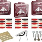 Pyramid 020 Uzun Sap Bağlama Teli Set Halinde Tel Kapo Tezene Burgu Eşik