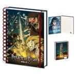 Pyramid International Europe Attack On Titan not defteri (Season 4 tasarım) spiral not defteri A5, not defteri ve günlük A5 – Resmi lisanslı ürün