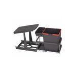Pyramith P9155 16+1 lt Antrasit Teleskopik Raylı Çöp Kovası