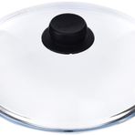 Pyrex 4937234 tencere/tava için cam kapak, 28 cm, şeffaf
