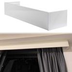 PYROSUN Karartma Pencere Vantilatörü, Raysız Tavan veya Duvara Monte Saçak Dekoratif Çubuk Kapağı, 1-6 m Uzunluk (Tavana Montaj, 500 cm/16,4 ft)