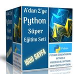 Python Öğreten Süper Eğitim Seti (4 Süper Kitap) - Enine Boyuna Eğitim