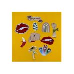 PYTK04 Kadın Feminist Tasarımlı Karışık Renkli 10'lu Stickers Çıkartma