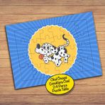 PZ151 Şımarık Dalmayalı Köpek Çocuklara Özel Puzzle Yapboz Tablo